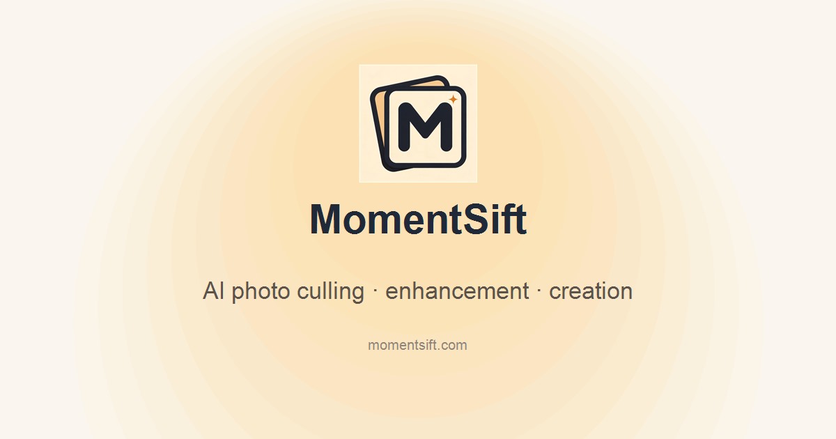 MomentSift AI image culling interface for reviewing and selecting photos