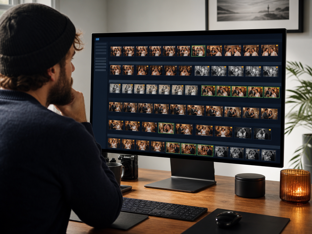 MomentSift AI photo culling software workflow for reviewing and selecting photos