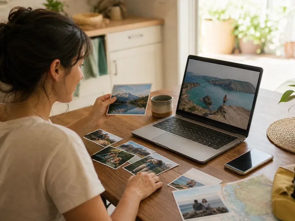 Online AI photo editor workflow for enhancing and editing selected photos
